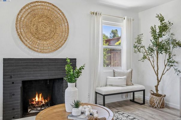 Fireplace, Interior, Wood Texture Flooring
