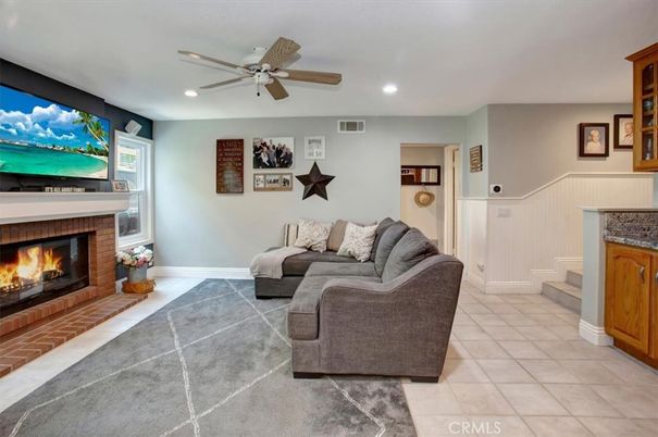 Fireplace, Interior, Recessed Lighting