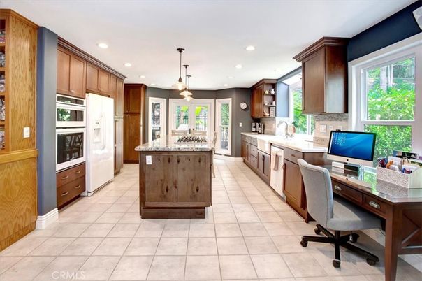 Home Office, Interior, Kitchen, Pendant Lights, Recessed Lighting