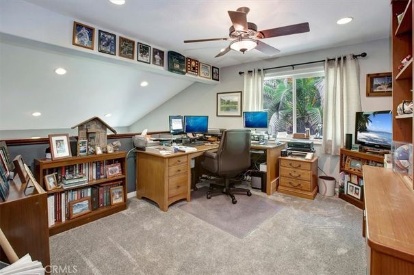 Home Office, Interior, Recessed Lighting