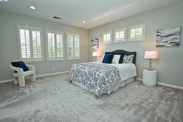 Bedroom, Interior, Recessed Lighting