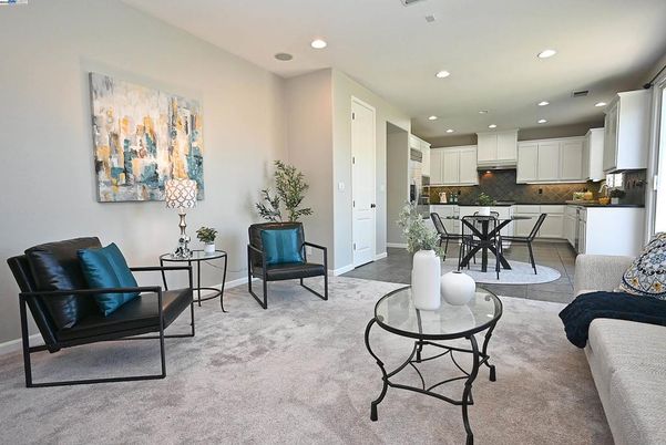 Dining room, Interior, Kitchen, Living room, Recessed Lighting