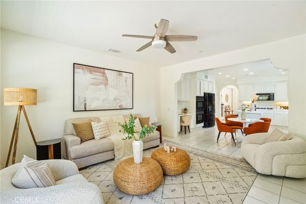 Dining room, Interior, Kitchen, Living room, Recessed Lighting