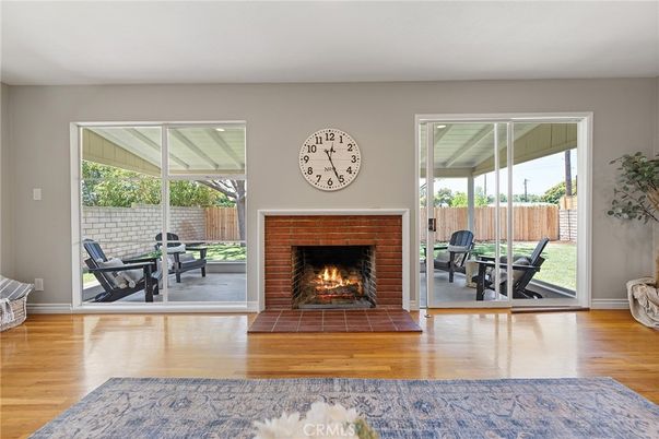 Fireplace, Interior, Wood Texture Flooring