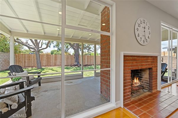 Fireplace, Interior, Sun Room