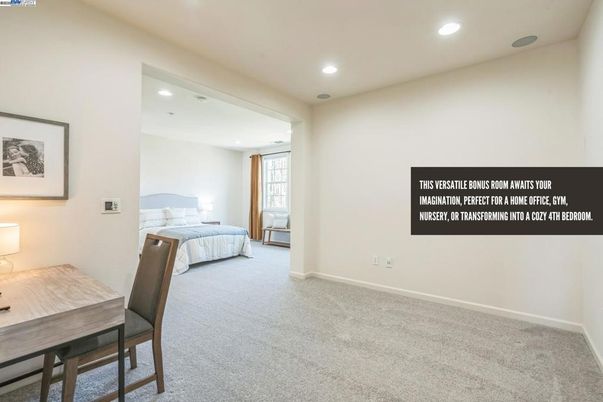 Bedroom, Home Office, Interior, Recessed Lighting