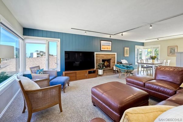 Dining room, Fireplace, Interior, Living room