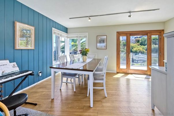 Dining room, Interior, Wood Texture Flooring