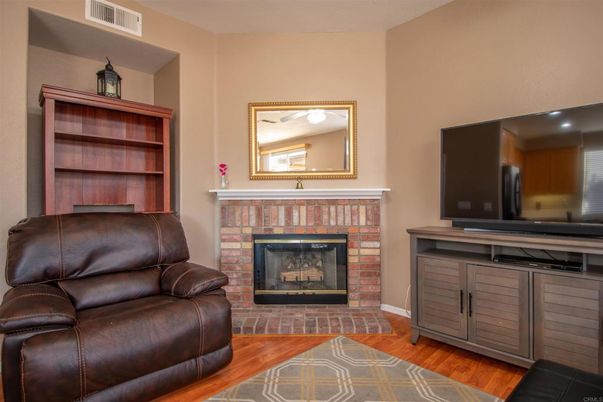 Fireplace, Interior, Wood Texture Flooring
