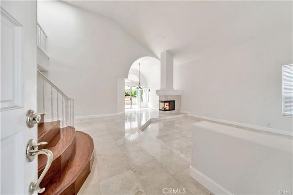 Empty room, Fireplace, Interior, Pendant Lights