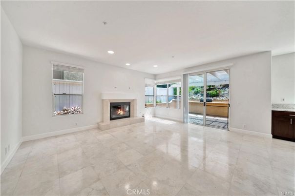 Empty room, Fireplace, Interior, Recessed Lighting