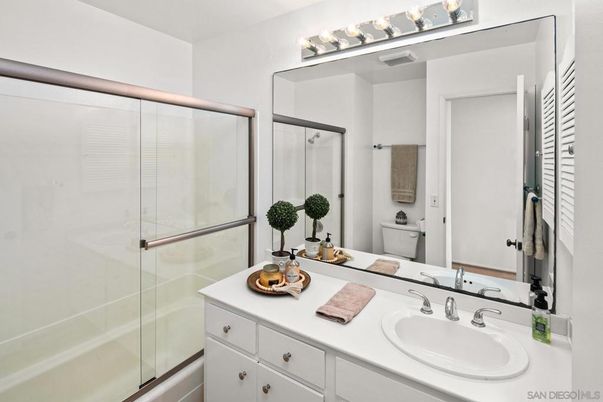 Bathroom, Dual Sink Vanities, Glass Shower, Interior
