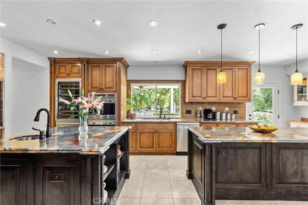 Interior, Kitchen, Pendant Lights, Recessed Lighting, Stainless Steel Appliances