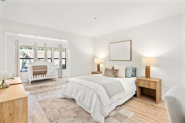Bedroom, Interior, Wood Texture Flooring