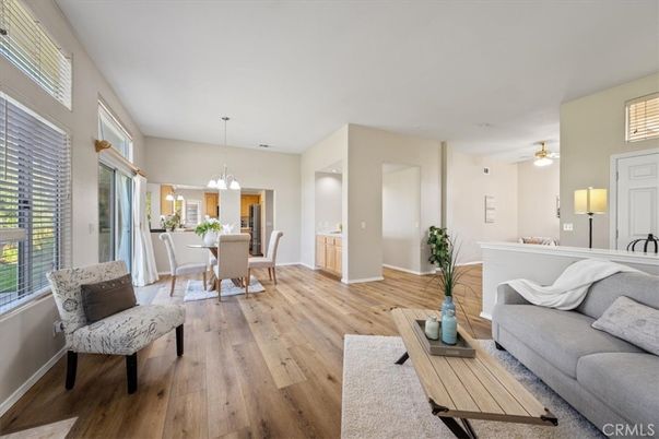 Dining room, Fireplace, Interior, Living room, Pendant Lights, Wood Texture Flooring