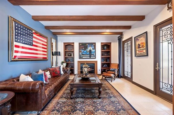 Fireplace, Interior, Living room, Wooden Beams