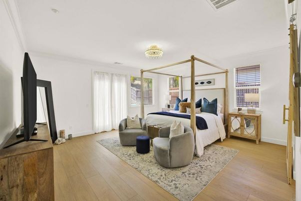 Bedroom, Interior, Wood Texture Flooring