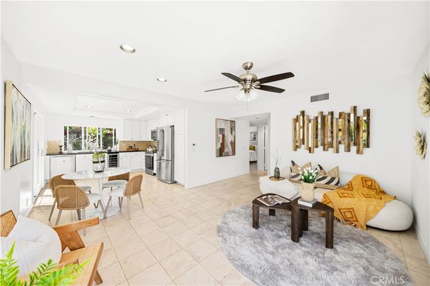 Dining room, Interior, Kitchen, Living room, Recessed Lighting, Stainless Steel Appliances