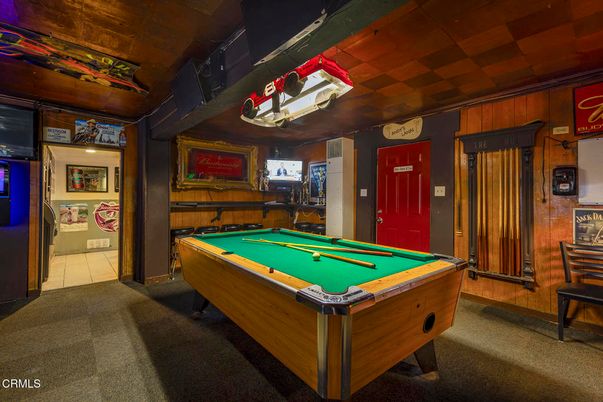 Billiard Table, Game Room, Interior, Wooden Walls