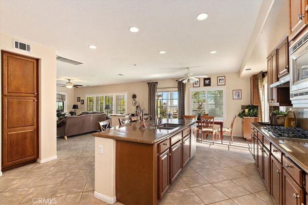 Dining room, Interior, Kitchen, Living room, Recessed Lighting