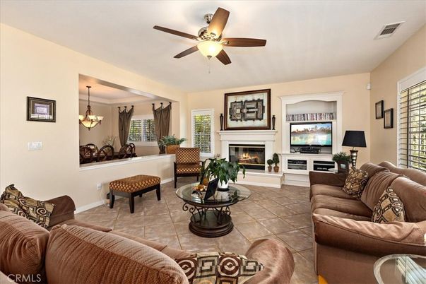 Chandelier, Fireplace, Interior, Living room