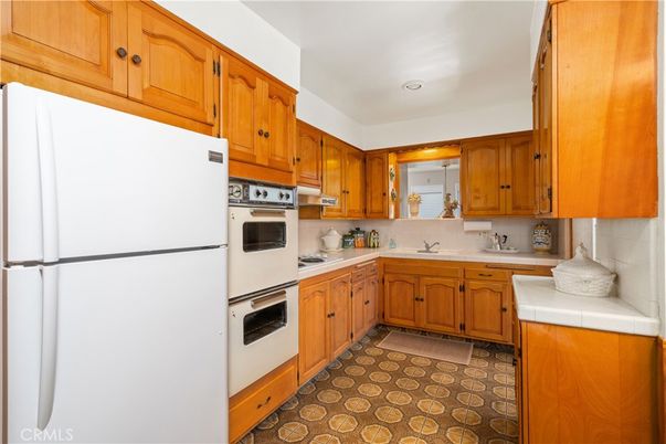 Interior, Kitchen, Recessed Lighting, Tile Countertops
