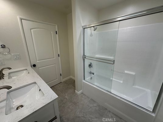 Bathroom, Dual Sink Vanities, Glass Shower, Interior