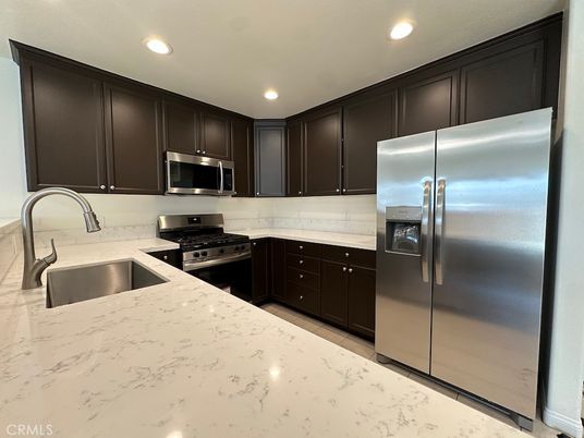 Interior, Kitchen, Recessed Lighting, Stainless Steel Appliances