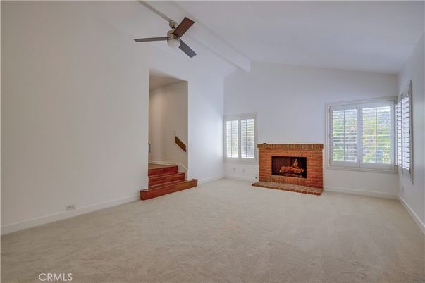 Empty room, Fireplace, Interior