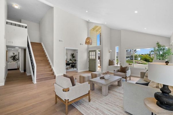 Interior, Living room, Pendant Lights, Recessed Lighting, Wood Texture Flooring