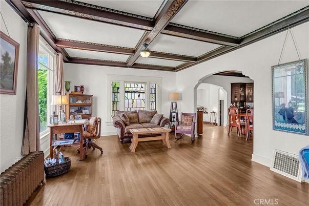 Home Office, Interior, Wooden Beams, Wood Texture Flooring