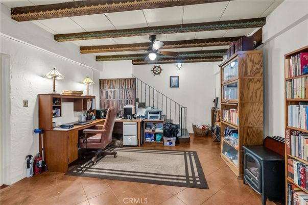 Home Office, Interior, Wooden Beams