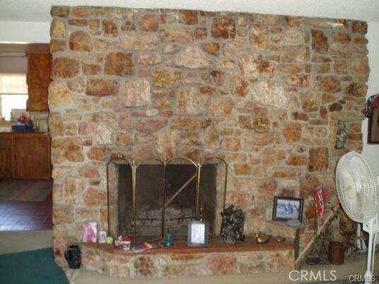 Fireplace, Interior, Stone Walls