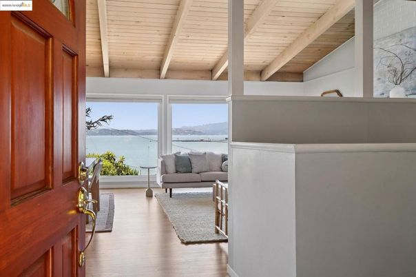 Interior, Living room, Water, Wooden Beams, Wooden Ceilings, Wood Texture Flooring