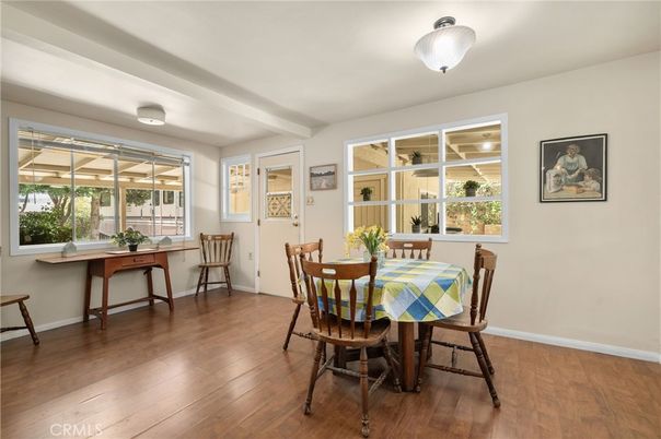 Dining room, Interior, Wood Texture Flooring