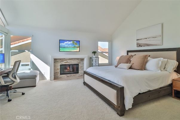 Bedroom, Fireplace, Interior