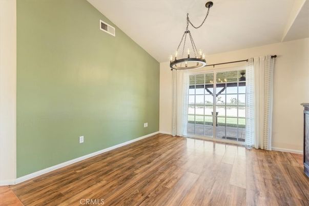 Empty room, Interior, Pendant Lights, Wood Texture Flooring
