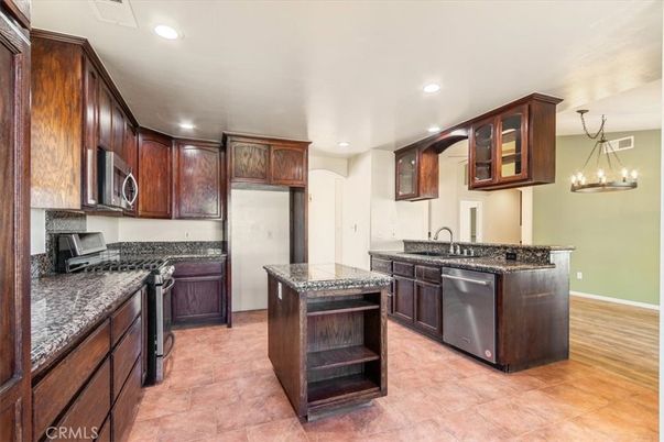 Chandelier, Interior, Kitchen, Recessed Lighting