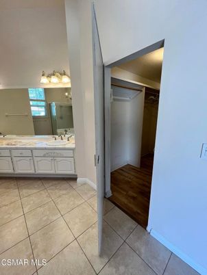 Bathroom, Dual Sink Vanities, Interior, Wood Texture Flooring