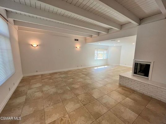 Empty room, Fireplace, Interior