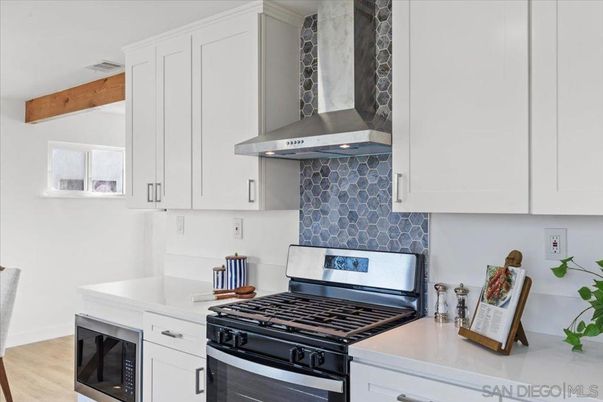 Interior, Kitchen, Stainless Steel Appliances, Wooden Beams, Wood Texture Flooring