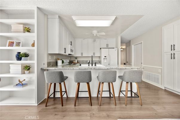 Interior, Kitchen, Wood Texture Flooring