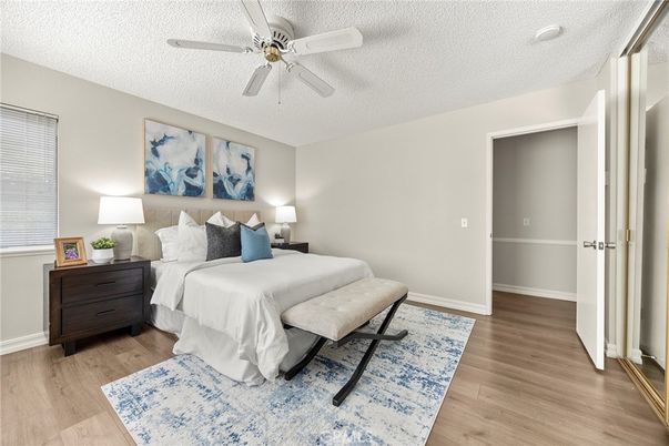 Bedroom, Interior, Wood Texture Flooring
