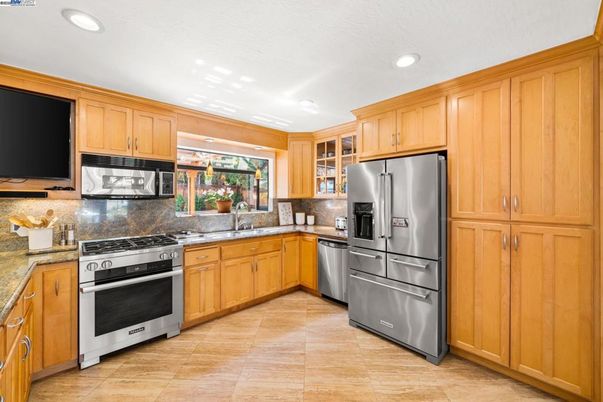 Interior, Kitchen, Recessed Lighting, Stainless Steel Appliances