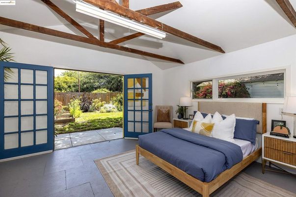 Bedroom, Interior, Wooden Beams