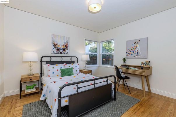 Bedroom, Home Office, Interior, Wood Texture Flooring