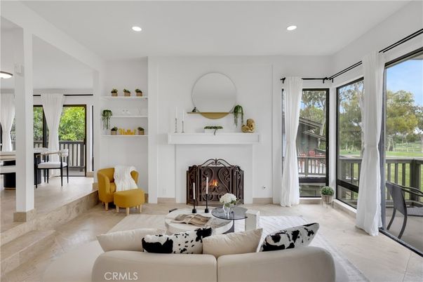 Fireplace, Interior, Living room, Recessed Lighting
