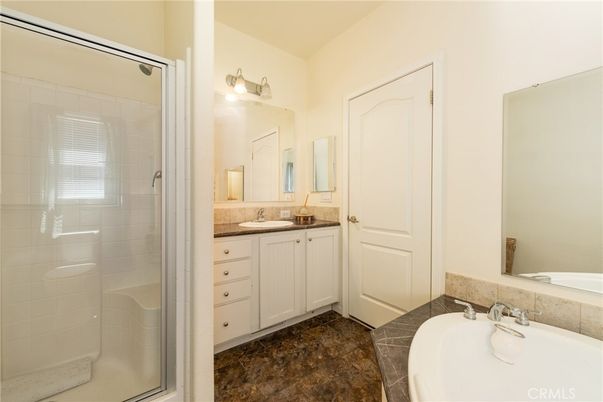 Bathroom, Dual Sink Vanities, Glass Shower, Interior