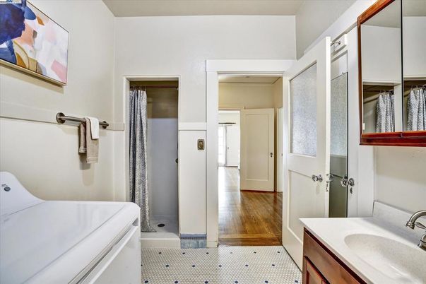 Bathroom, Interior, Wood Texture Flooring