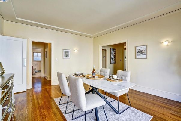 Dining room, Interior, Wood Texture Flooring